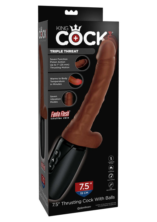 Vibratore realistico King Cock Plus Triple Threat