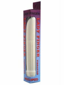 Vibratore classico bianco Ladyfinger Mini Vibrator