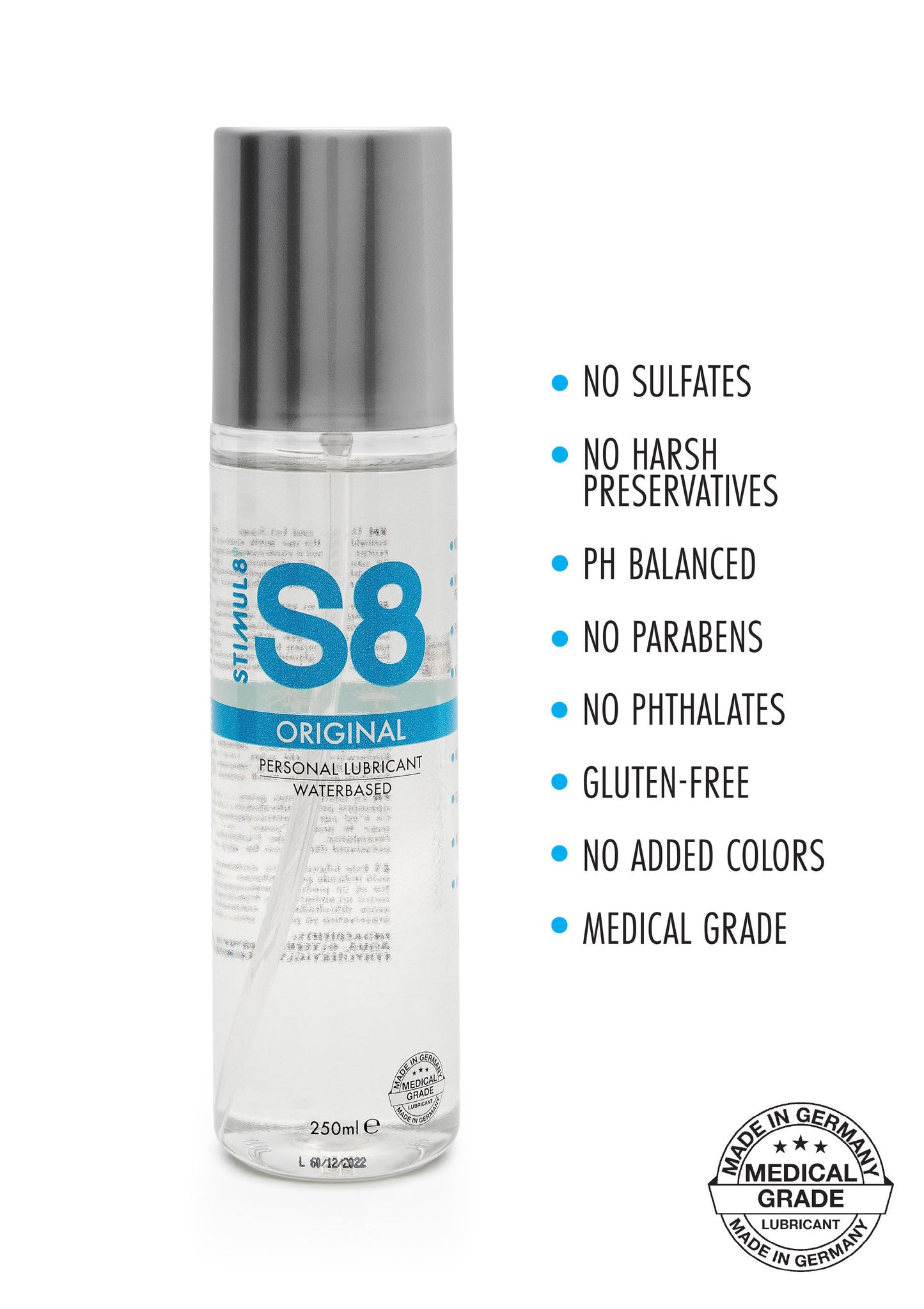 Lubrificante sessuale gel a base acqua 250 ml s8