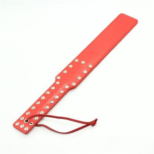 Paddle nero frusta rosso bondage sculacciatore frustino fetish sadomaso sexy Paletta spank rosso