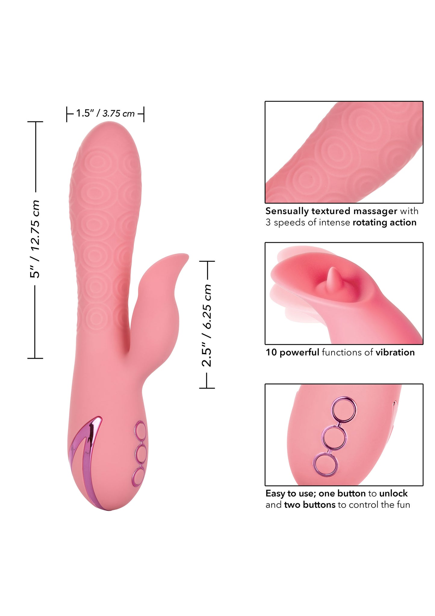 Vibratore vaginale rabbit per stimola clitoride Pasadena Player