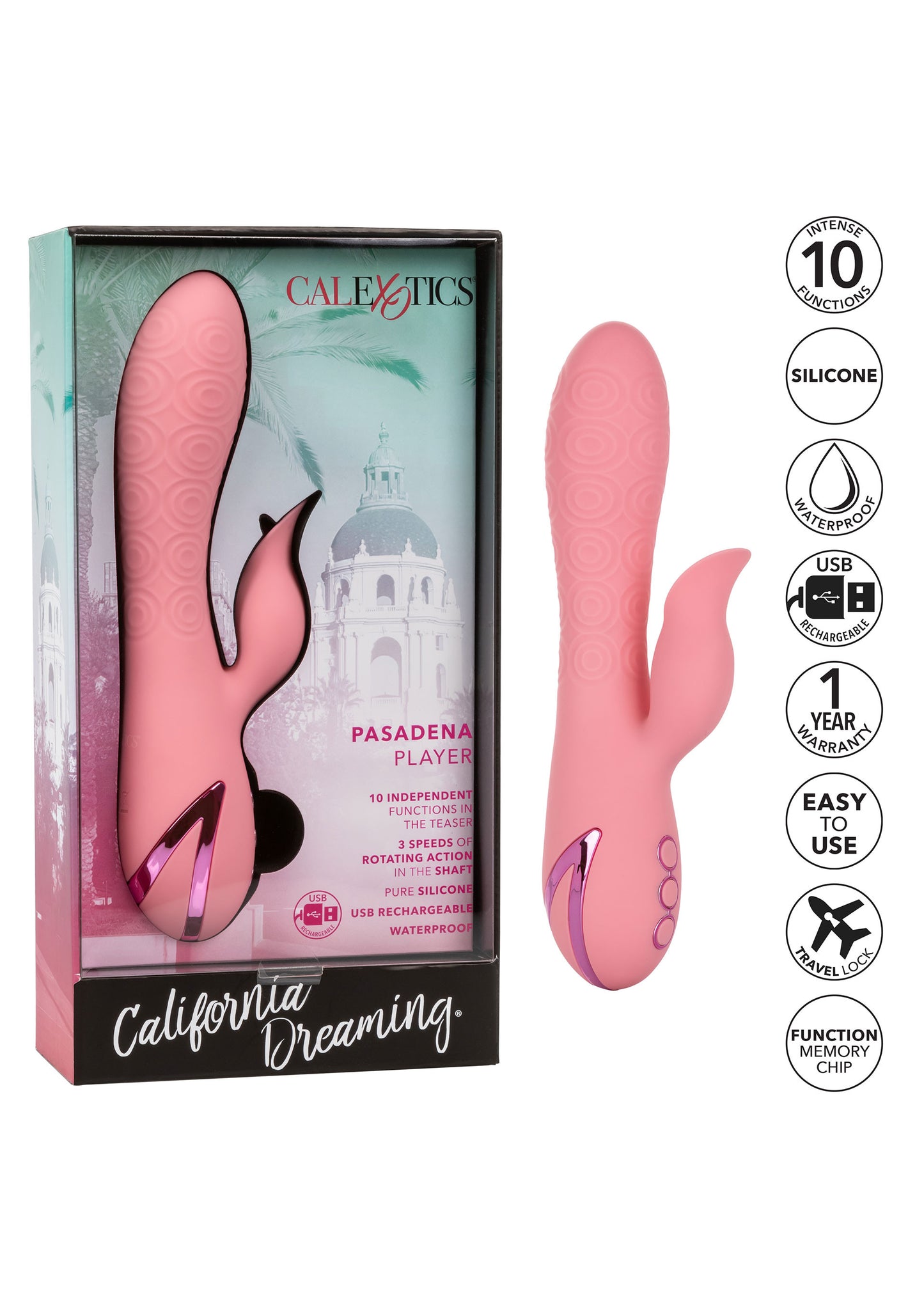 Vibratore vaginale rabbit per stimola clitoride Pasadena Player
