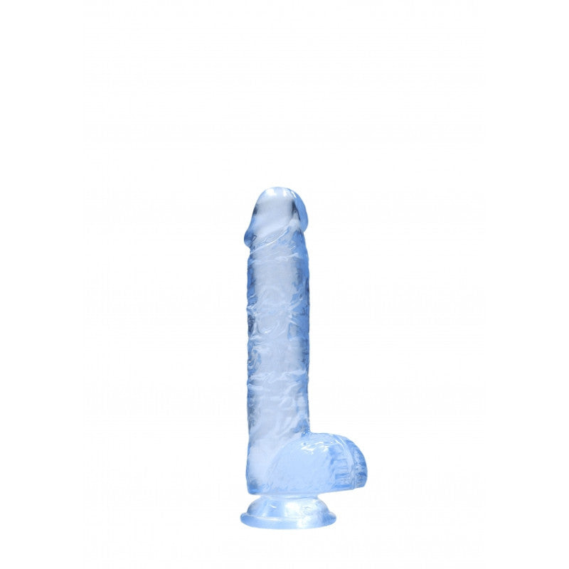 Pene finto blu con ventosa Realistic Dildo with Balls 15 cm