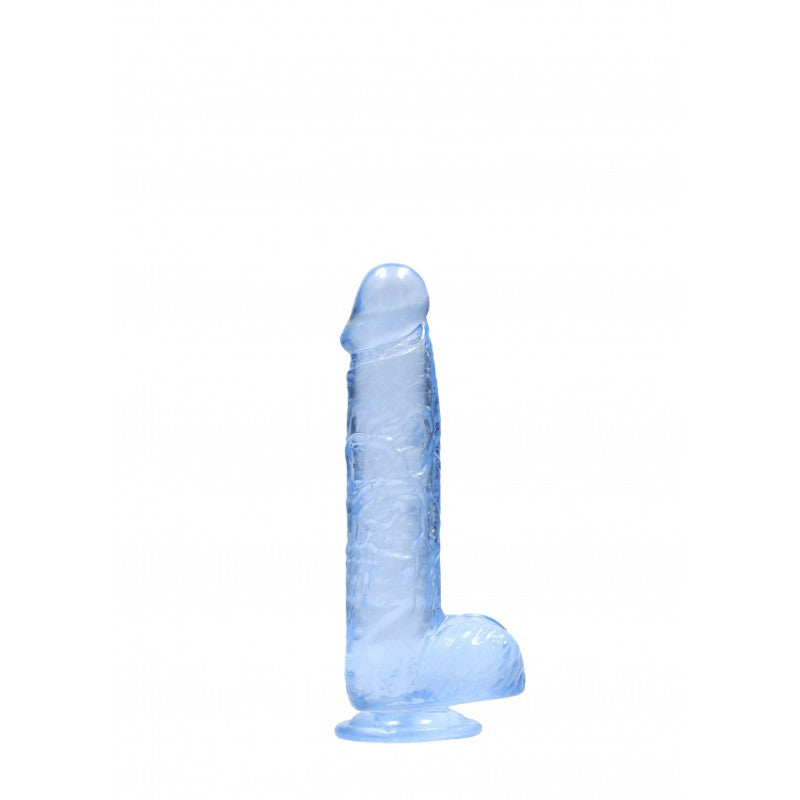 Pene finto blu con ventosa Realistic Dildo with Balls 15 cm