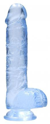 Pene finto blu con ventosa Realistic Dildo with Balls 15 cm