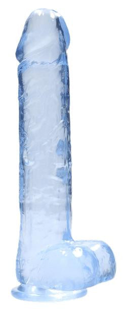 Pene finto blu con ventosa Realistic Dildo with Balls 22 cm