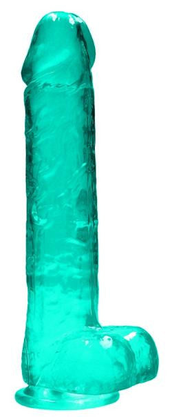 Pene finto turchese con ventosa Realistic Dildo with Balls 22 cm