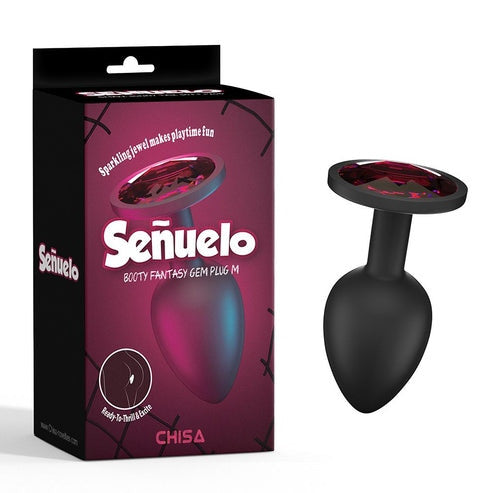 Plug anale booty fantasy con gemma in silicone chisa novelties