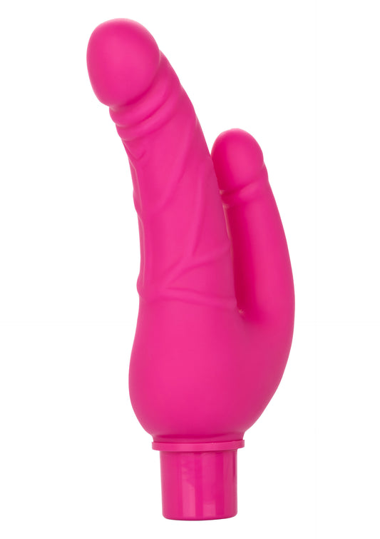 Vibratore doppio rosa Rechargeable Stud Over Under