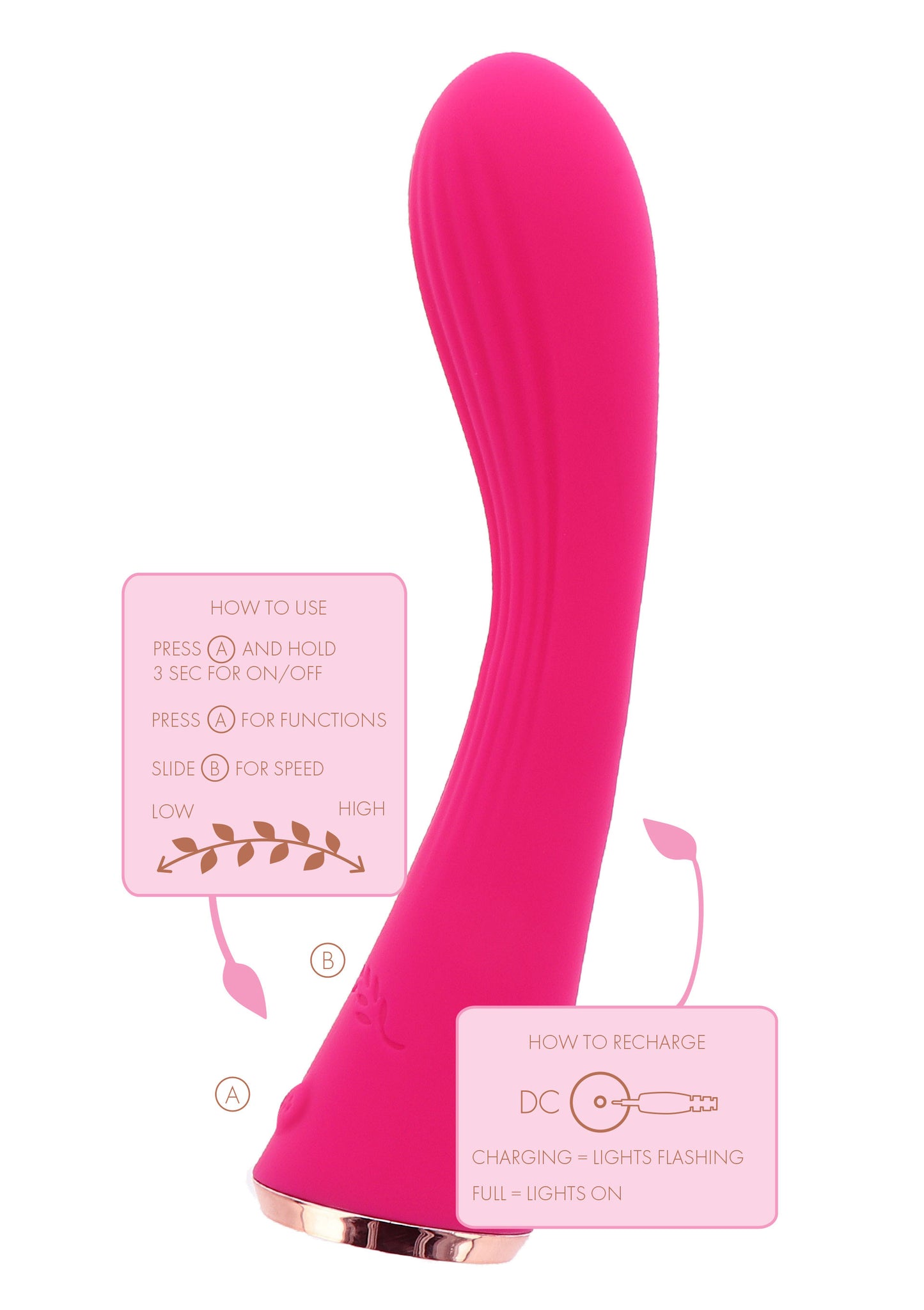 Vibratore vaginale anale Rose Vibrator