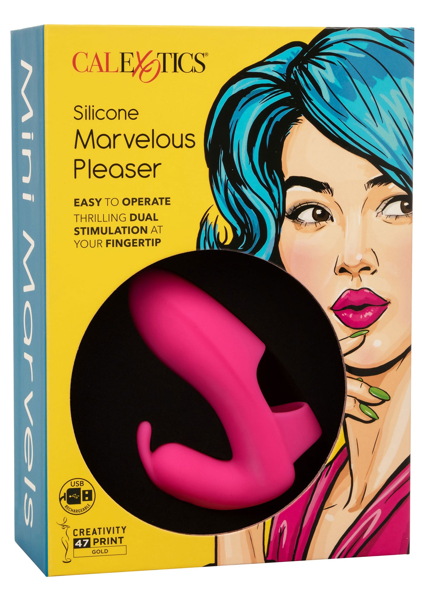 Vibratore rabbit da dito Silicone Marvelous Pleaser