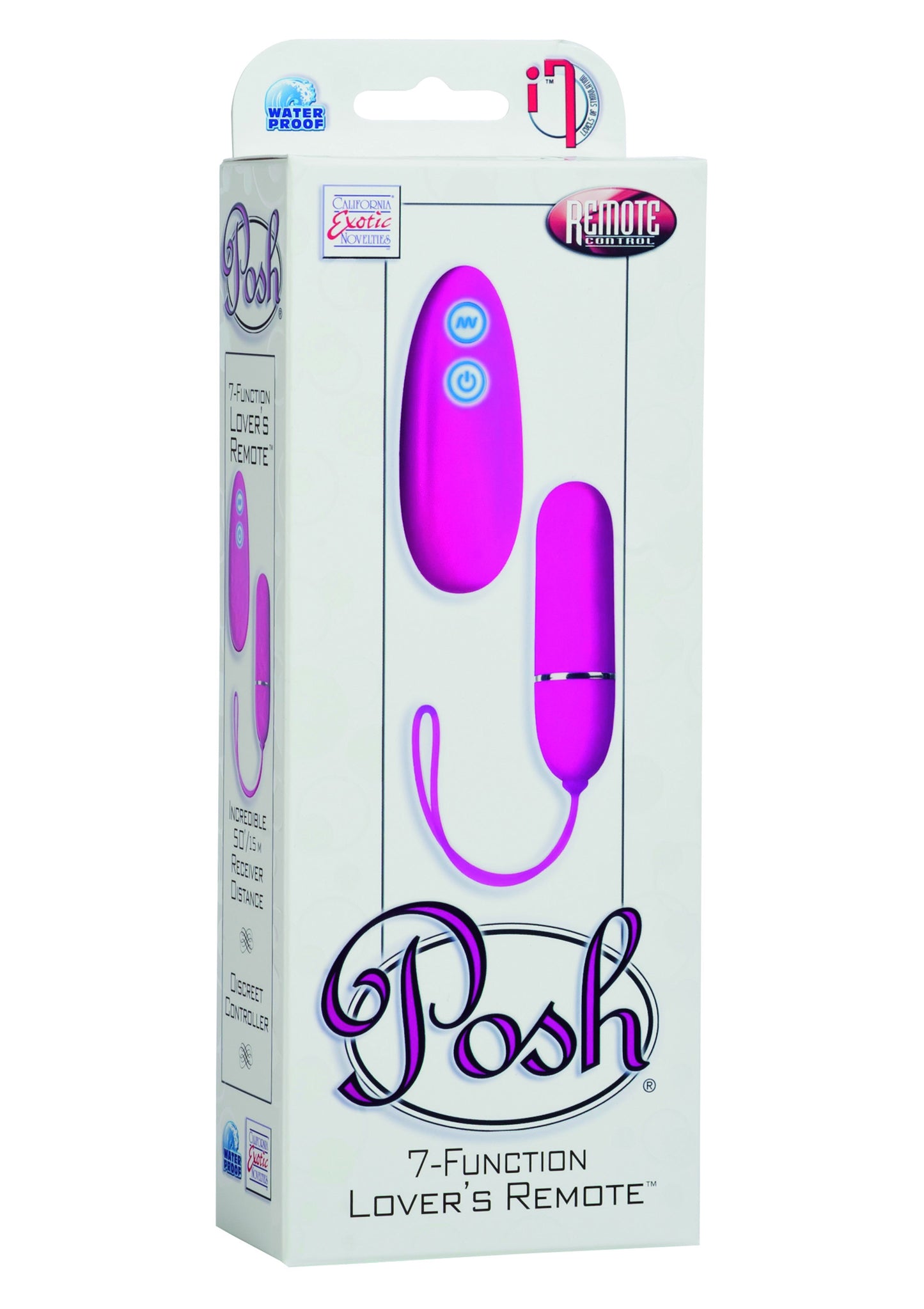 Vibratore bullet Posh 7-Function Lovers Remote
