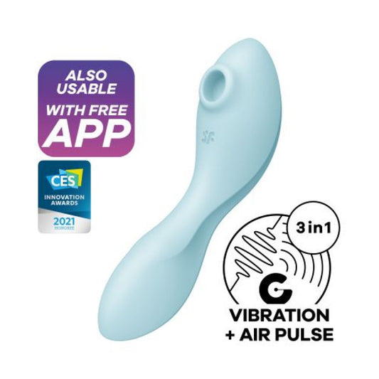 Vibratore Curvy Trinity 5+ azzurro