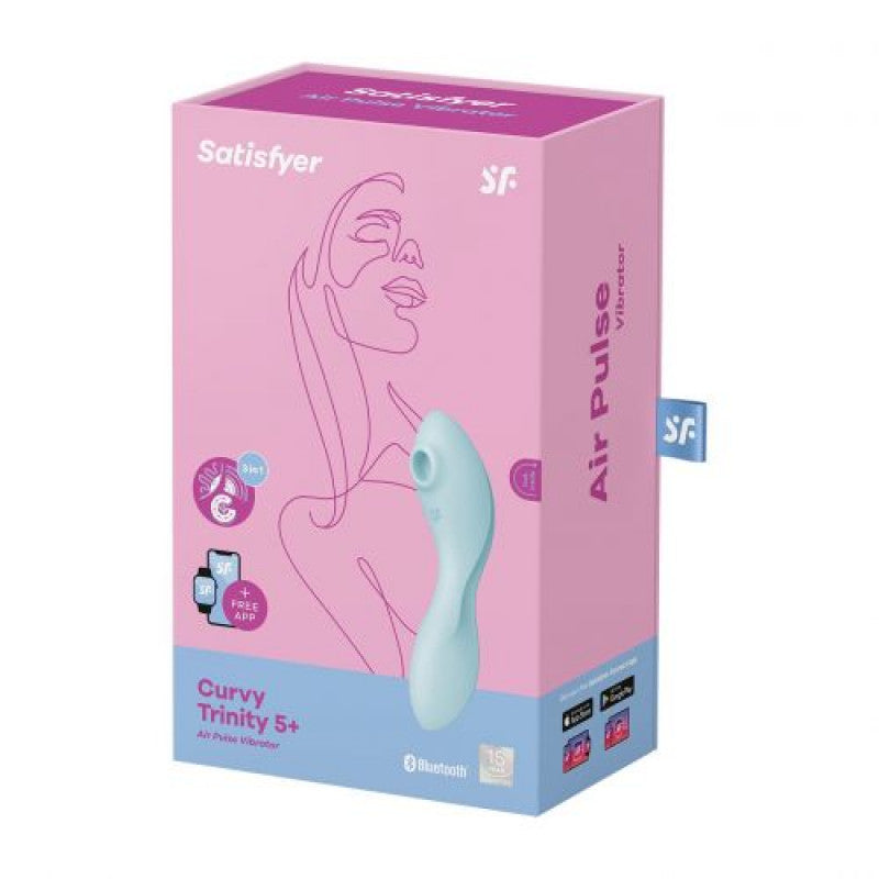 Vibratore Curvy Trinity 5+ azzurro