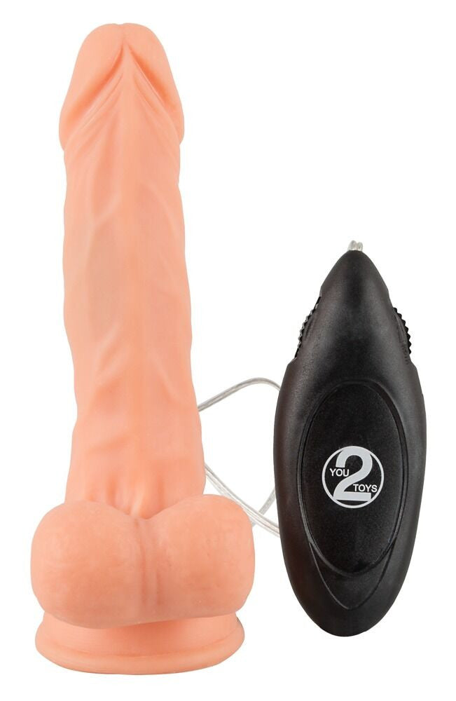 Vibratore Dildo Fallo realistico RealFlesh Vibrating Dong 7inch