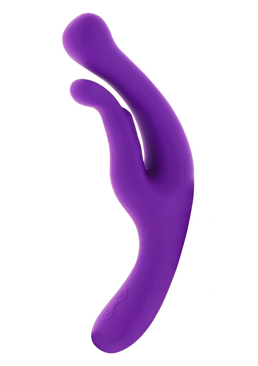 Vibratore doppio stimolatore in silicone G-Booster