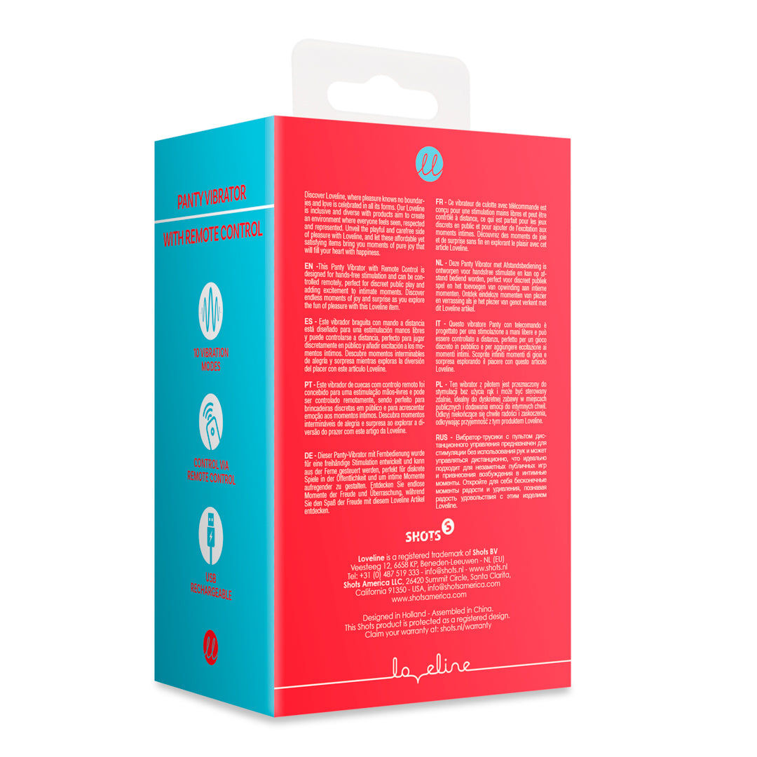 Vibratore Panty con telecomando Loveline