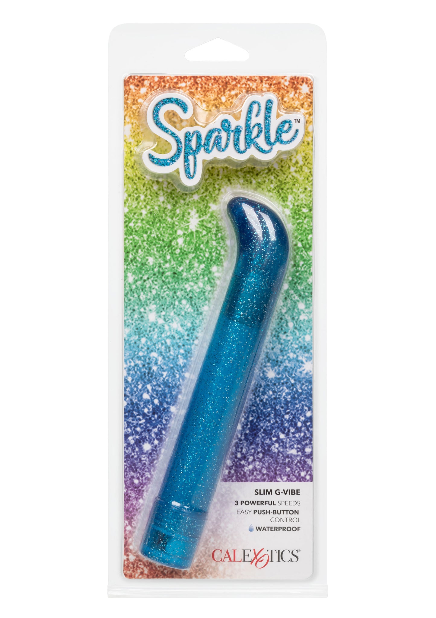 Vibratore punto g blu Sparkle Slim G-vibe