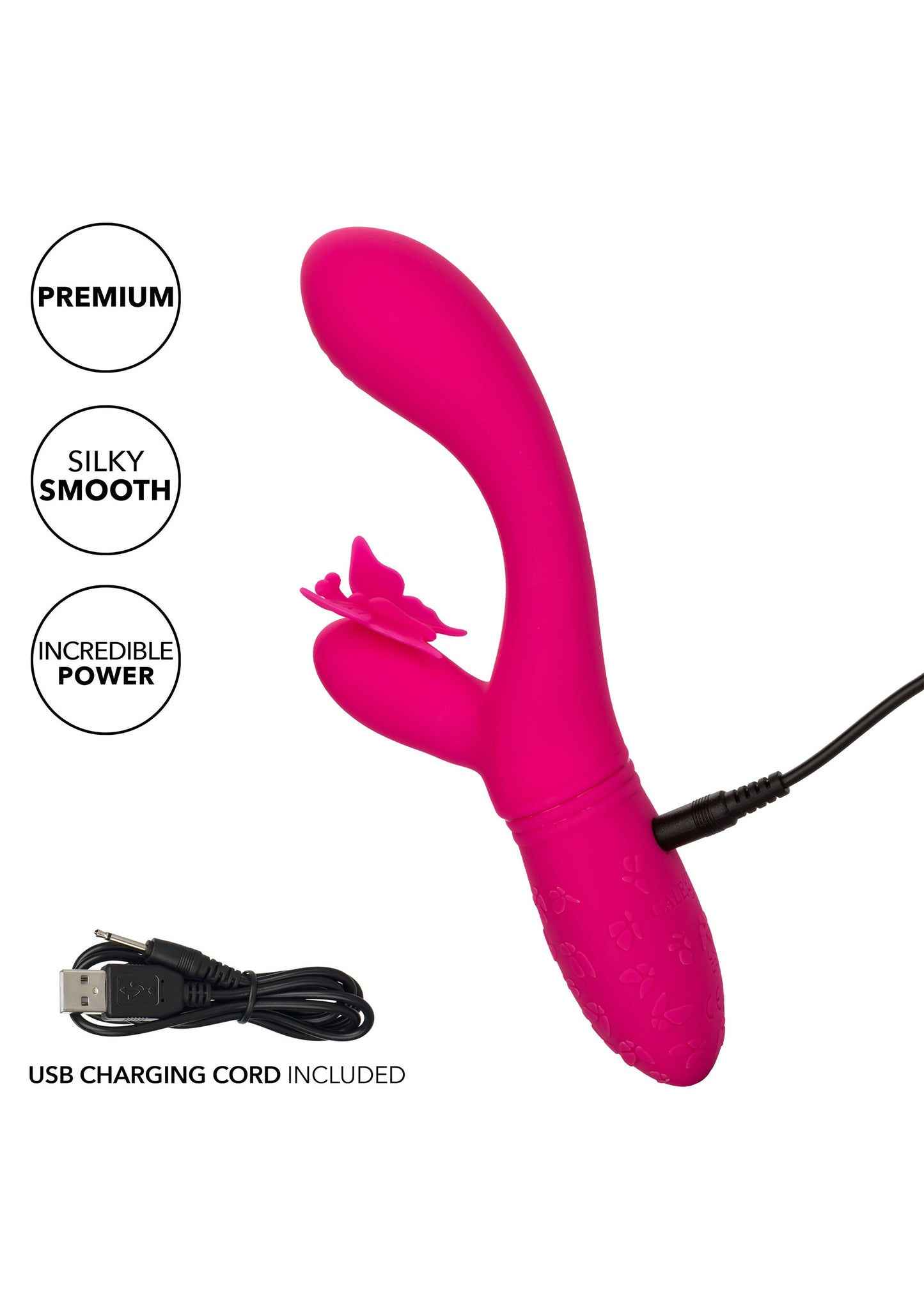 Vibratore rabbit Butterfly Kiss Flutter fucsia