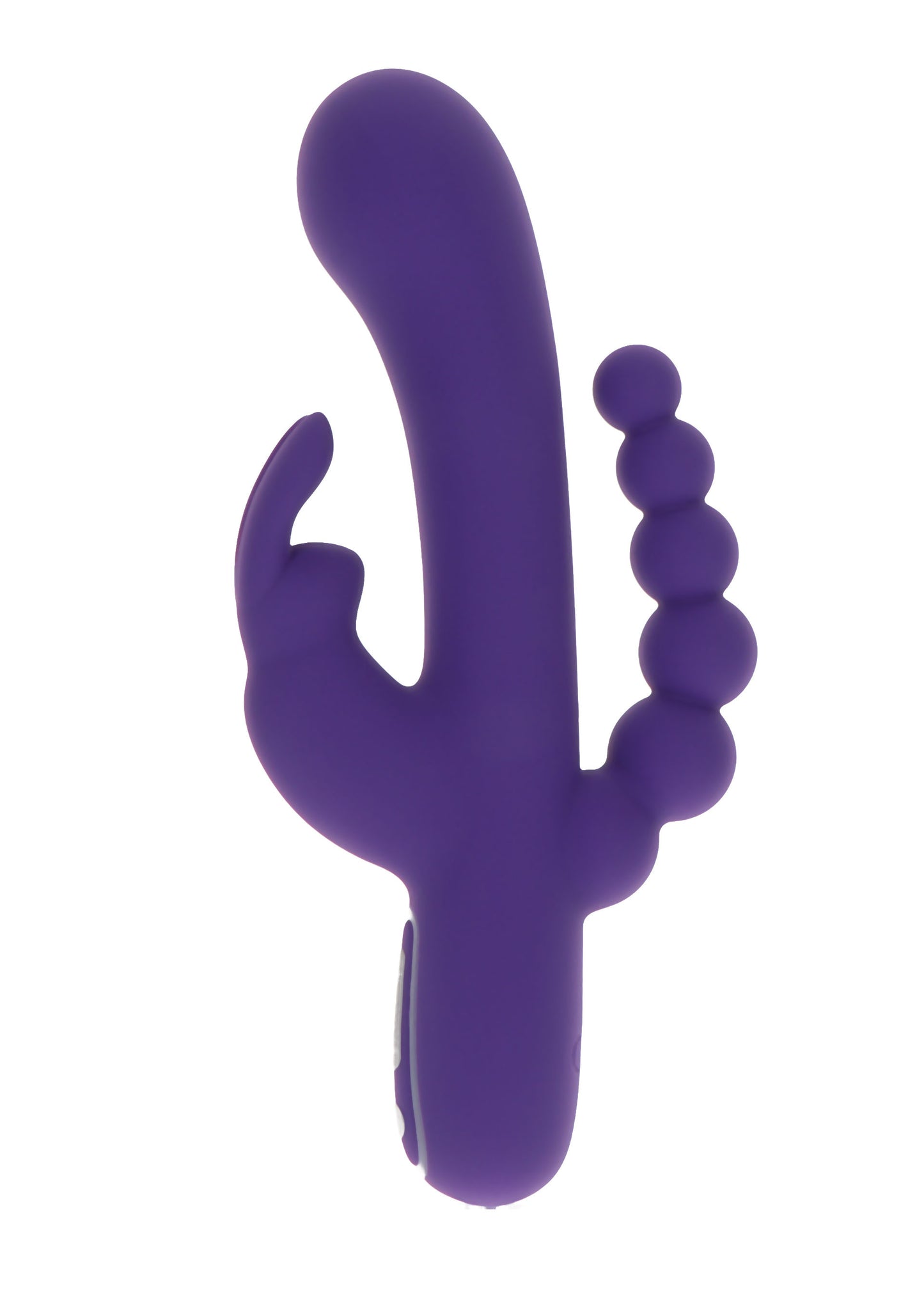Vibratore triplo stimolatore vaginale anale clitoride in silicone
