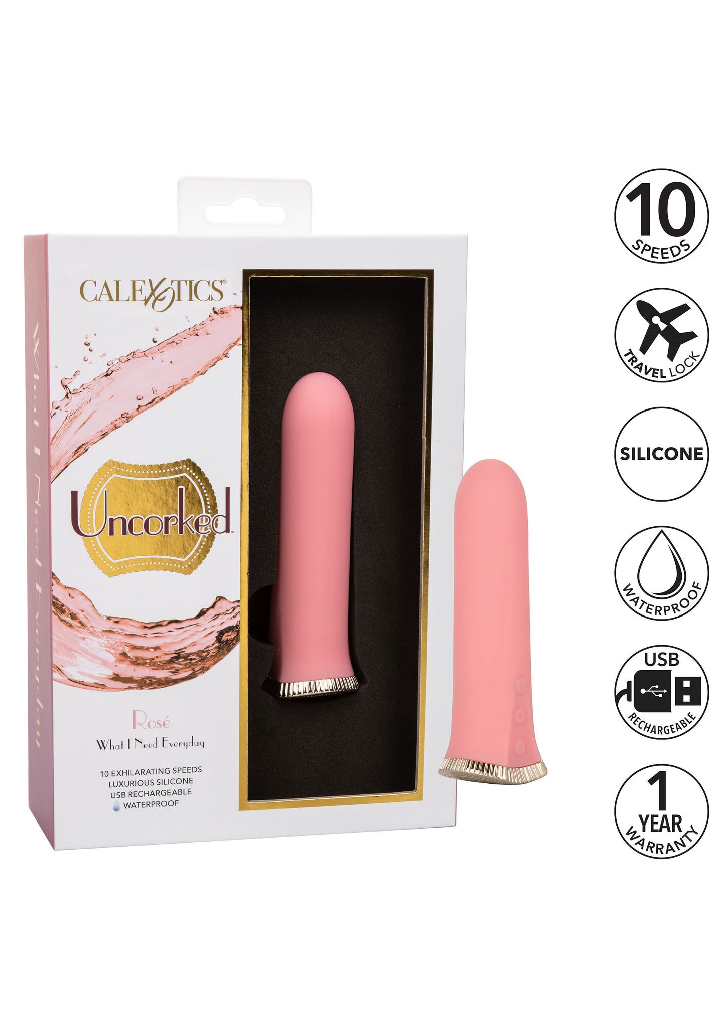 Vibratore vaginale in silicone Uncorked Rosé